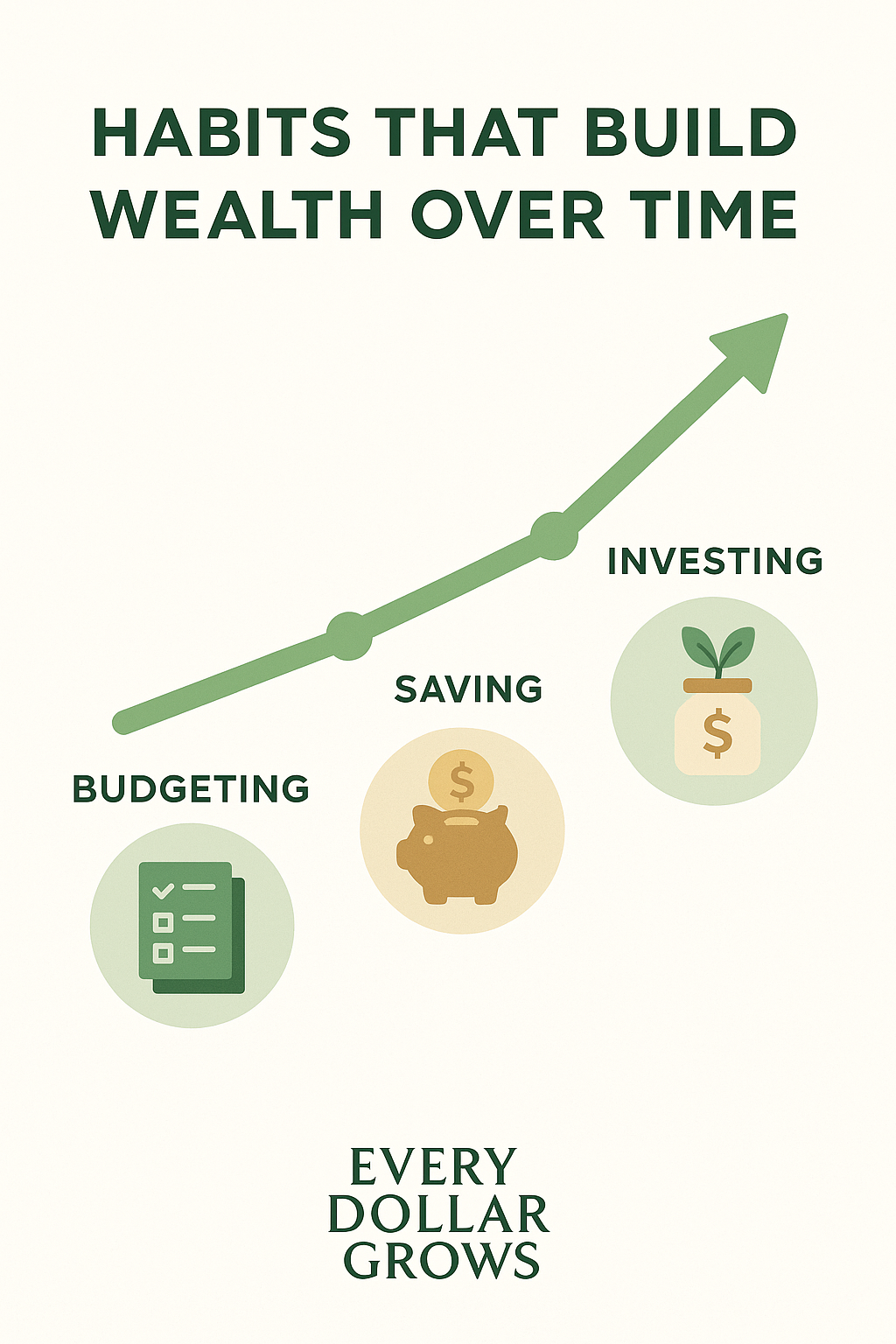 Chart illustrating daily money habits leading to wealth growth