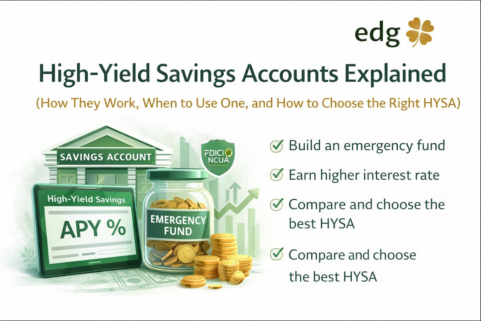 High-yield savings accounts explained for emergency funds and short-term savings