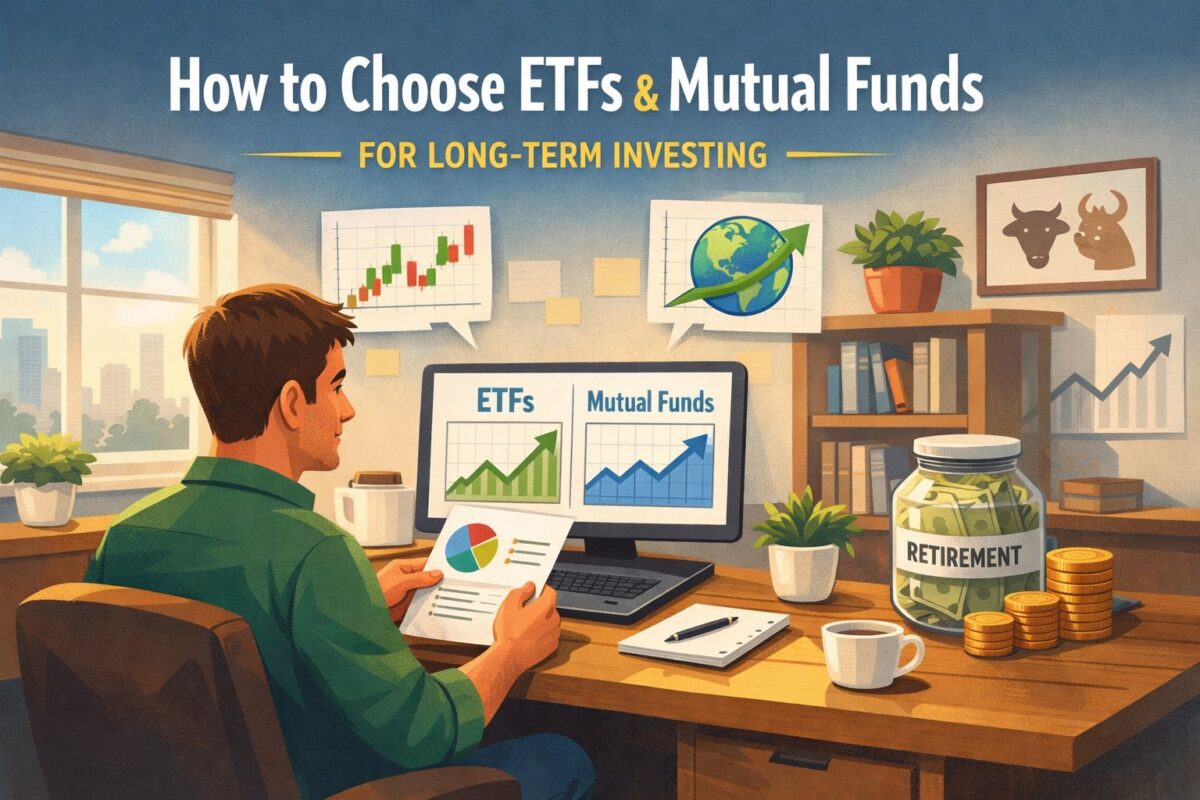 How to choose ETFs and mutual funds for long-term investing