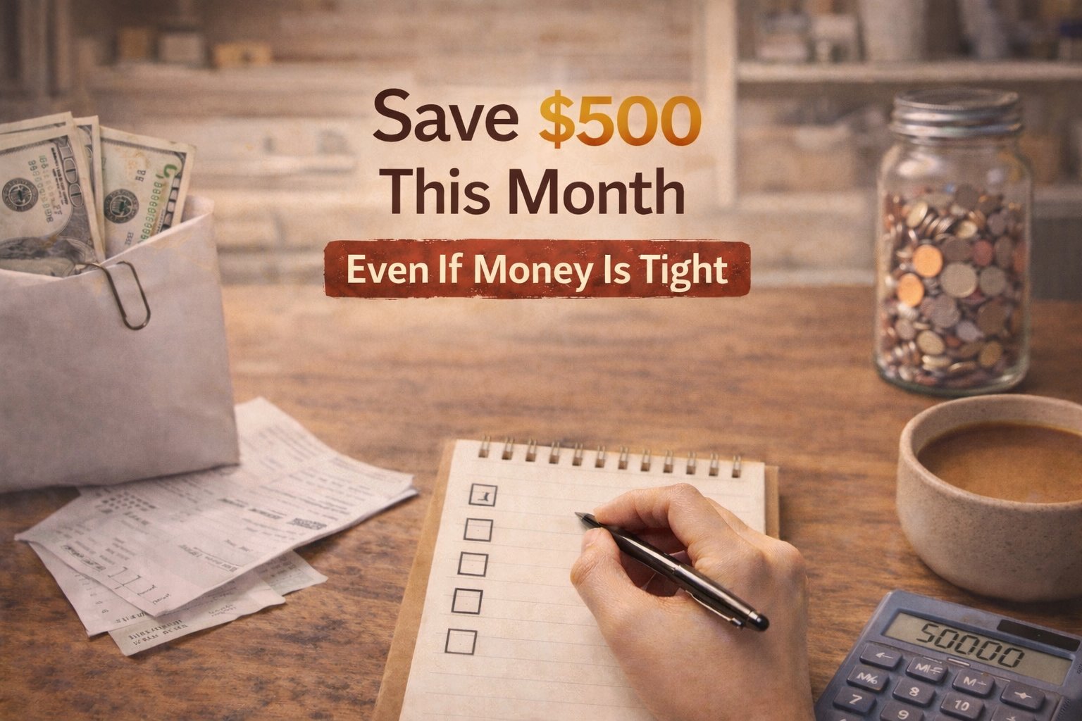Save $500 this month even if money is tight - 10 easy moves that actually work