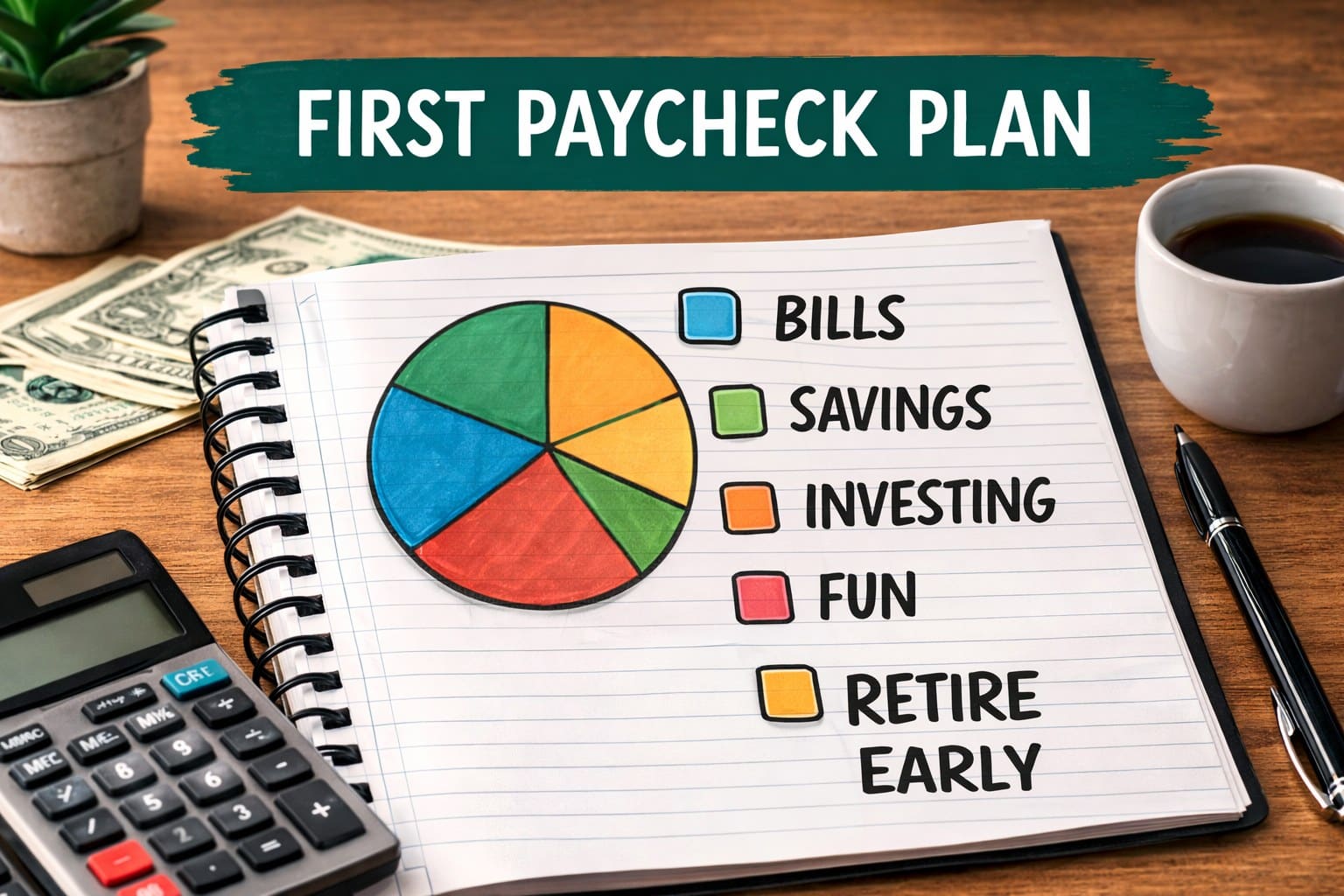 first paycheck budget plan for teens and young adults