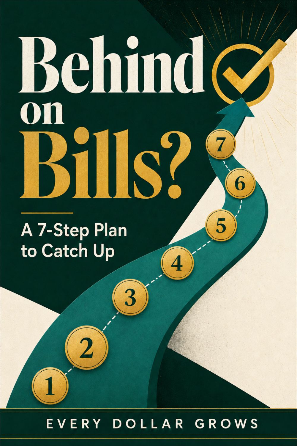 Seven-step path showing how to catch up on bills when you are behind