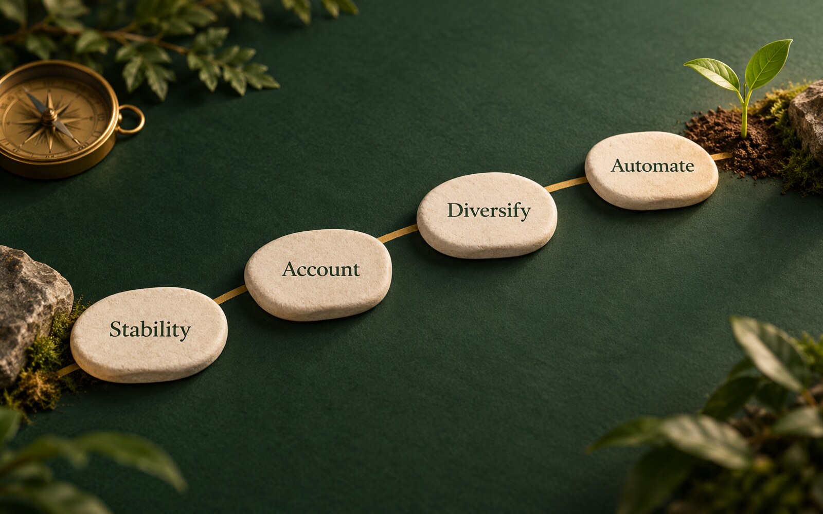 Investing for beginners roadmap from financial foundation to accounts, diversified investments, and long-term review