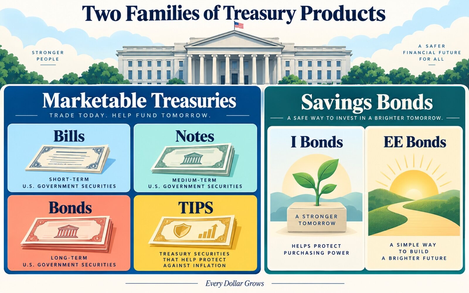 Clear visual explainer for Treasury Securities Explained