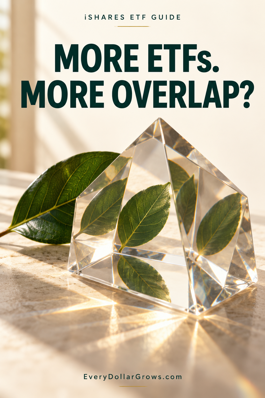 iShares ETFs guide explaining that owning more ETFs can still create overlapping holdings and concentrated exposure