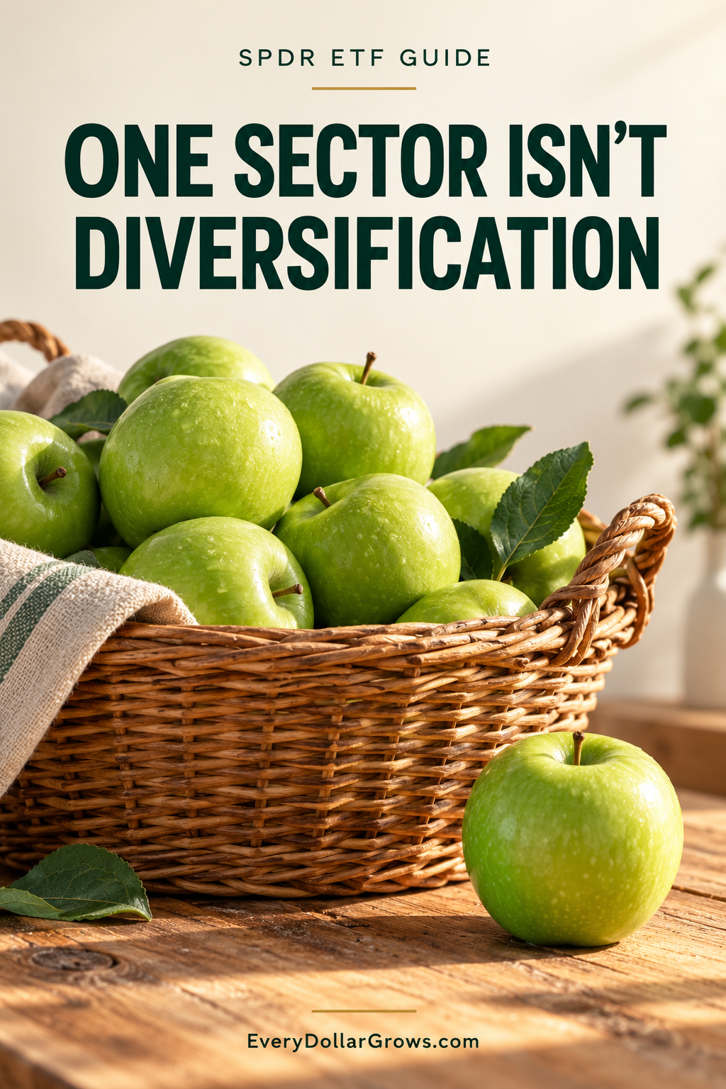 SPDR ETF guide explaining why owning a sector ETF does not automatically create more diversification